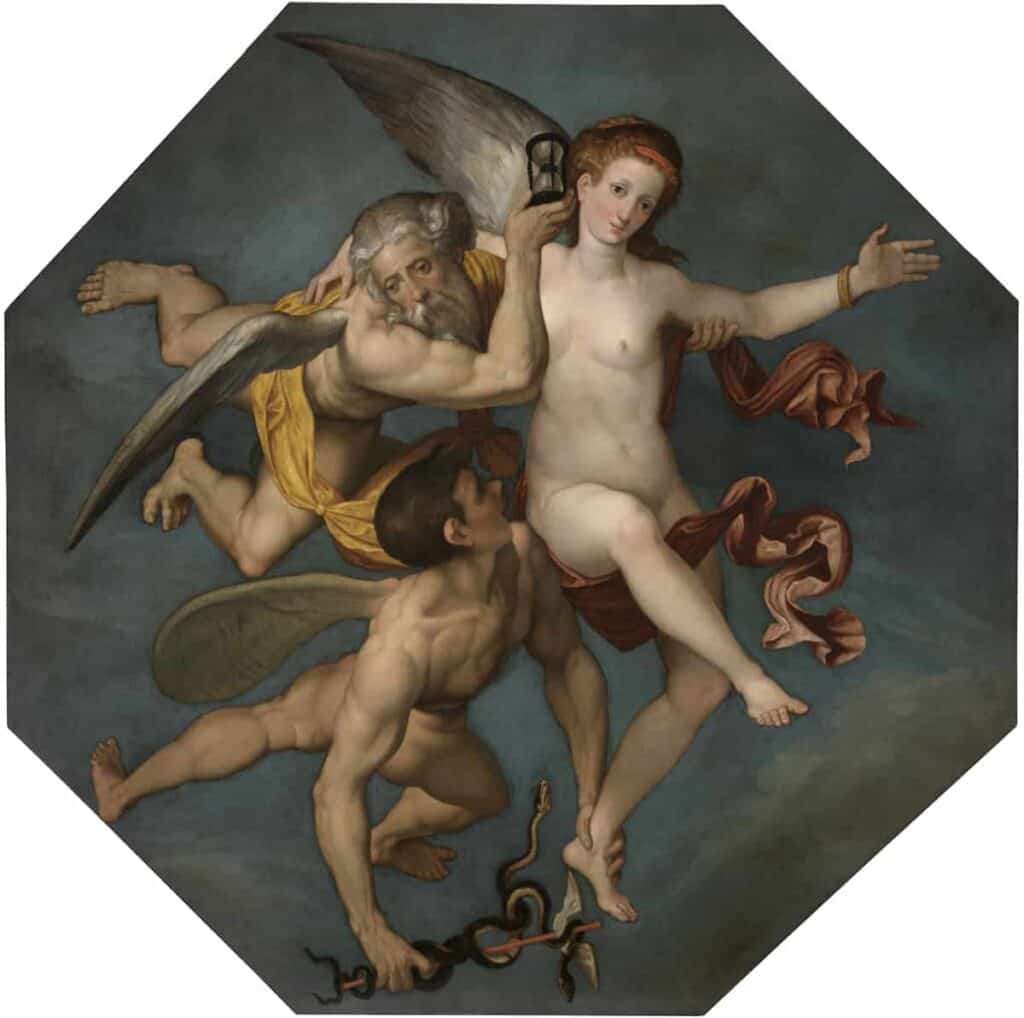 Giovan Francesco Caroto, Veritas Filia Temporis, 1531-1534 circa, Olio su tela, Musei Civici di Verona – Museo di Castelvecchio