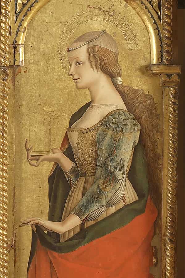 Carlo Crivelli, S. Maria Maddalena Trittico di Montefiore 1479 1473. Carlo Crivelli, S. Maria Maddalena Trittico di Montefiore 1479 1473.